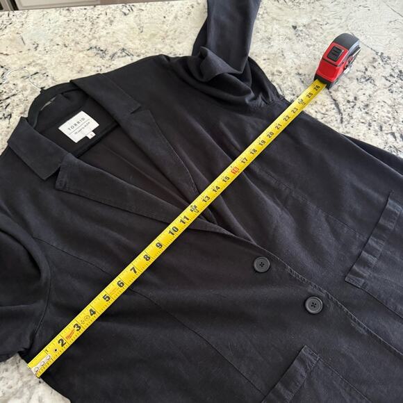 Torrid Black Linen Relaxed Fit Blazer 3X 13084575 - Picture 10 of 13